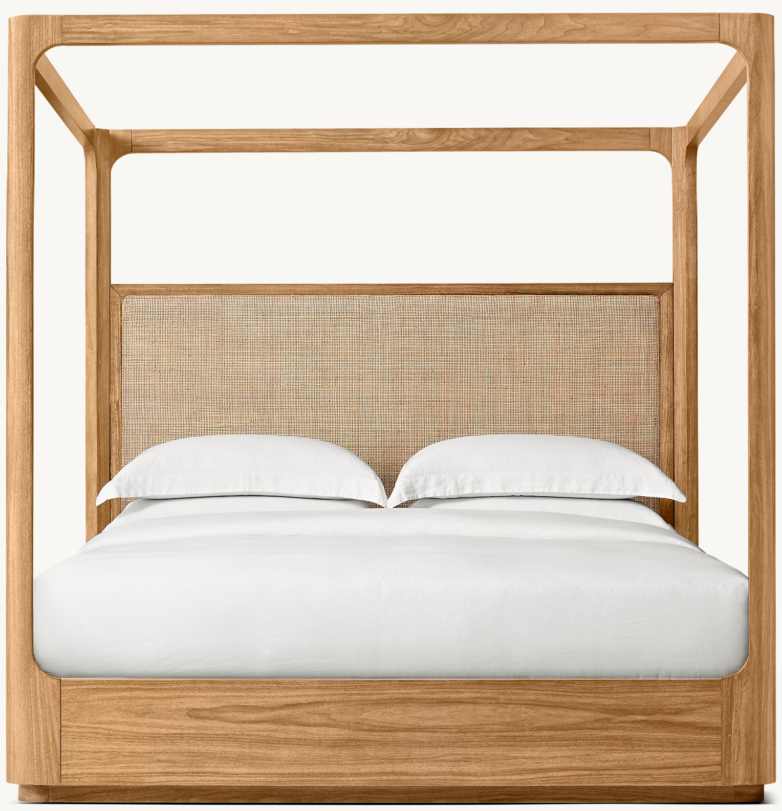 Кровать с балдахином массив дуба королевский размер