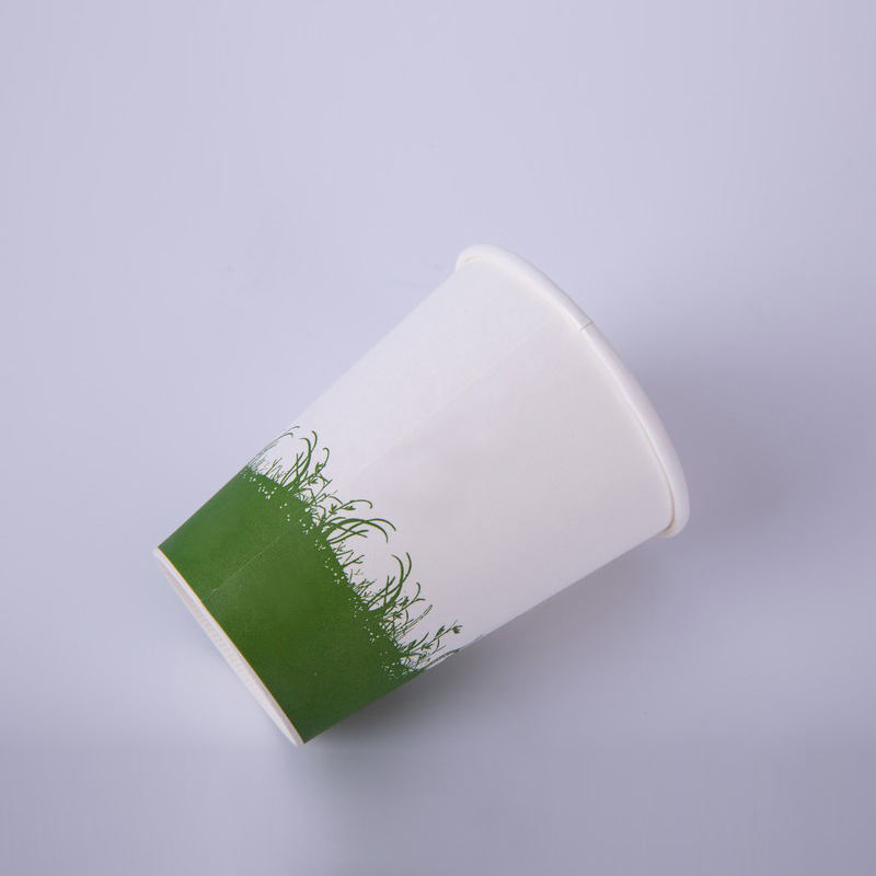 Бумажный стакан 8 унций с печатью, биоразлагаемый