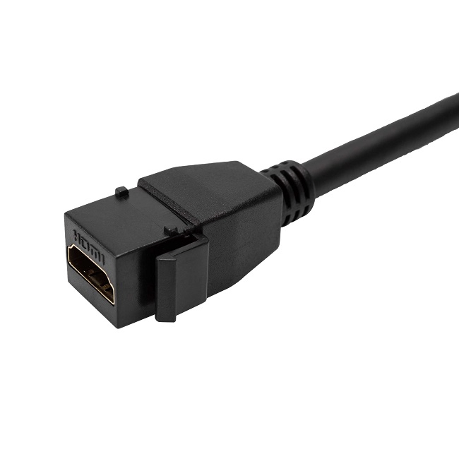 HDMI Keystone Jack Inserts Female to Female Pigtail Cable for Wall Plate