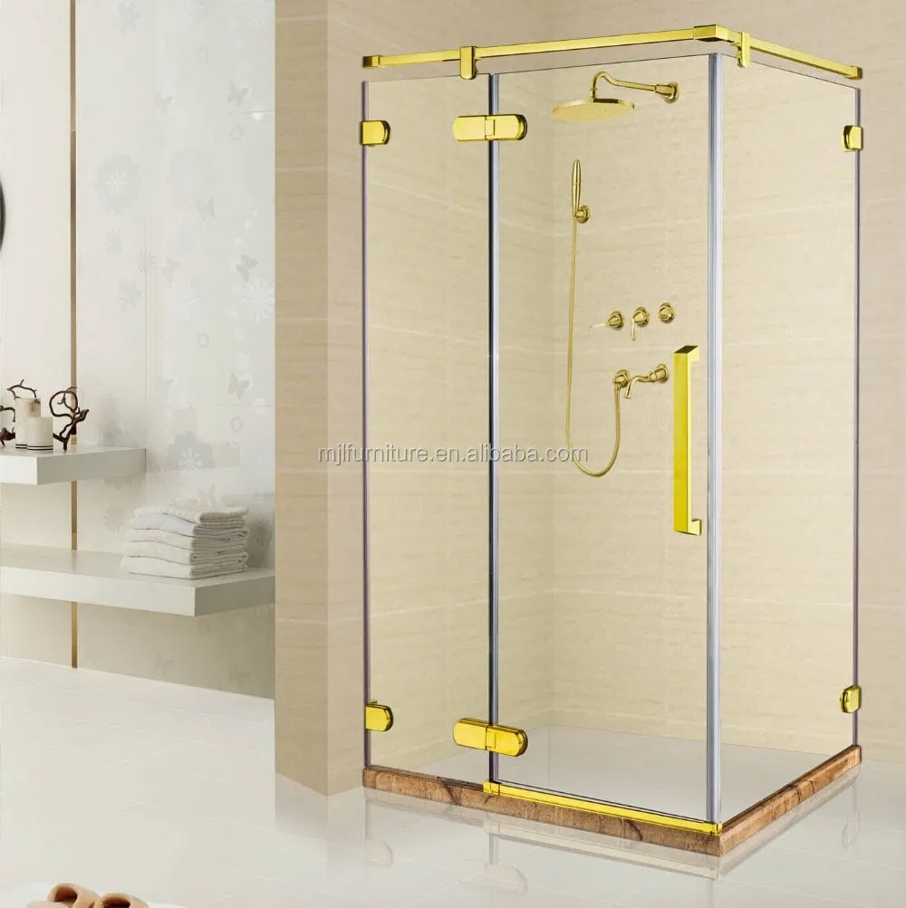 Sliding Tempered Glass Aluminium Sliding Frameless Shower Doors