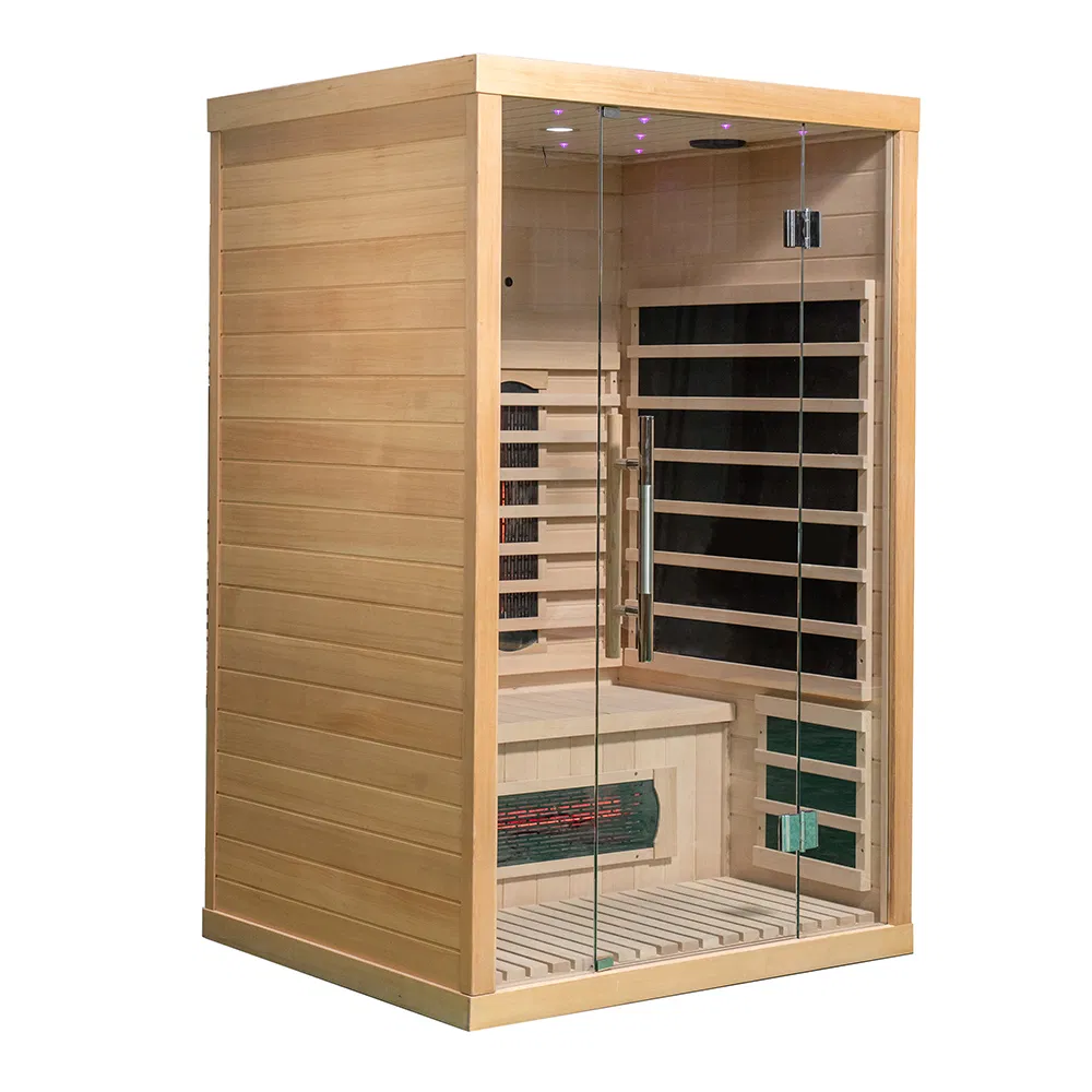 Инфракрасная сауна для дома на 2 человек, хемлок