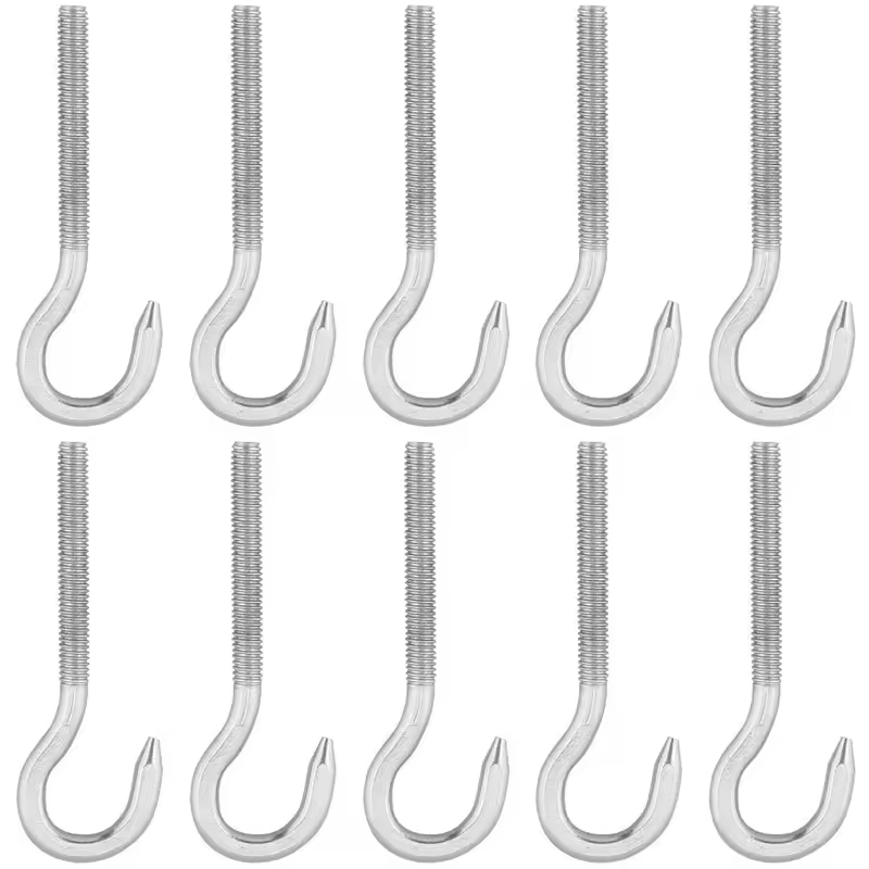 304 Stainless Steel Metric Inch Eye Hook Wood Screw Eye Hook Screw Self Tapping Screw