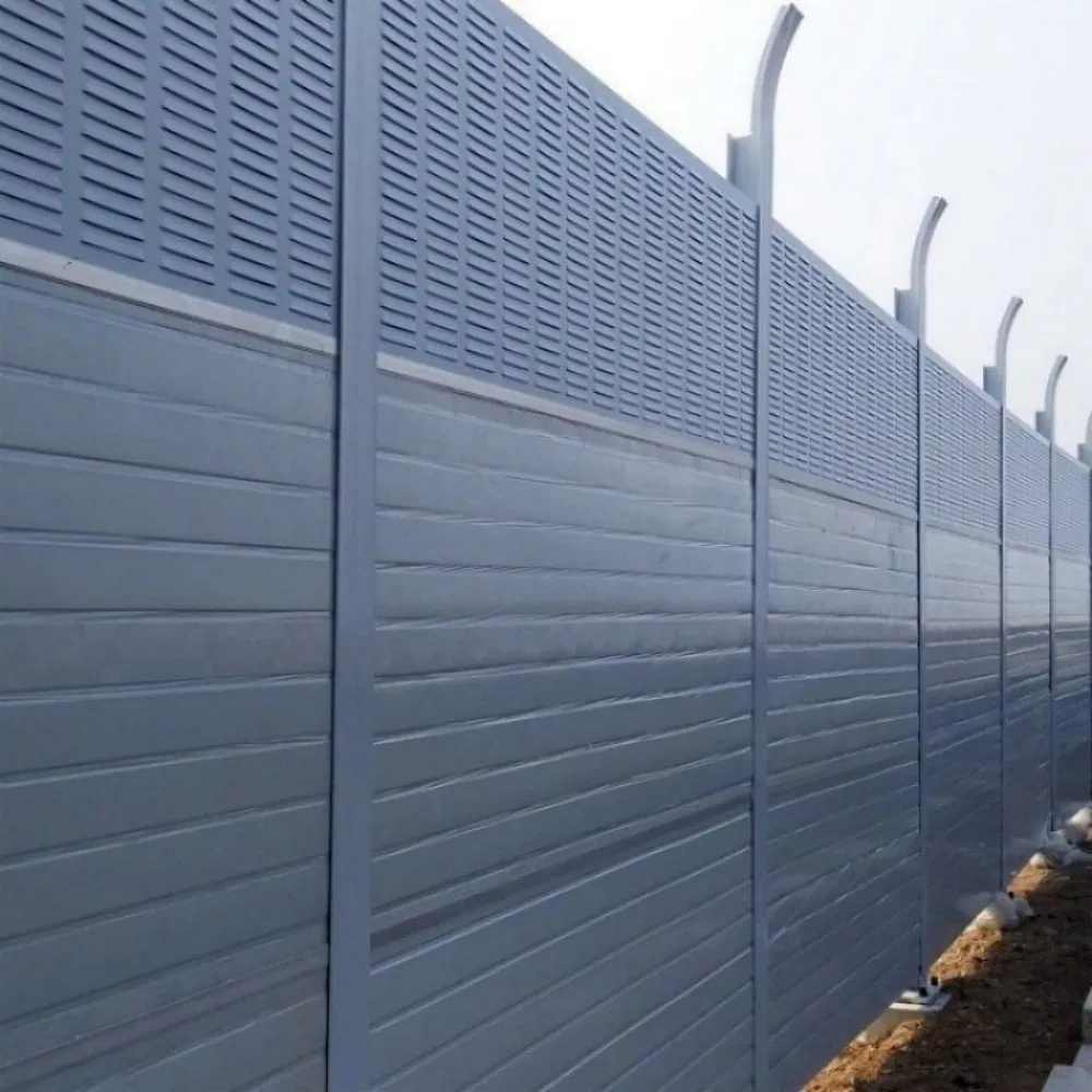 Modern Designed PVC Outdoor Curved Acoustic Sound Barrier Wall Highway Traffic Noise Proof Sound Barriers
