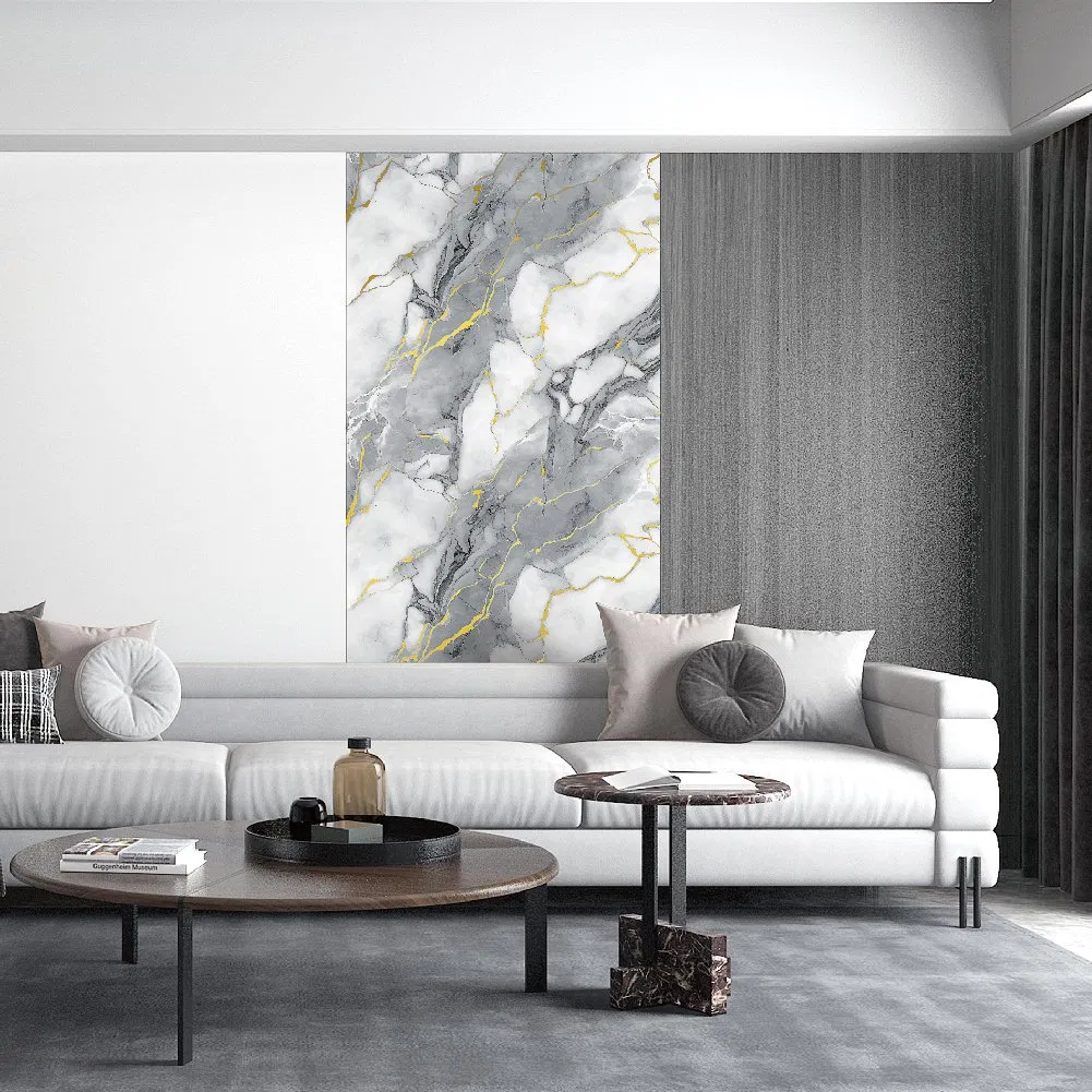 PVC Material UV Board Wall Panel Apartment Office Building Wall Coverings Wall Decoration