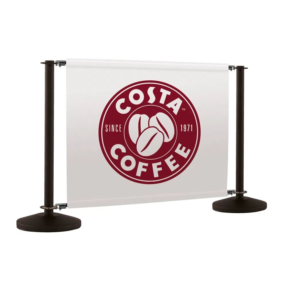 Popular Chrome Cafe Barrier Kit – 1 Banner