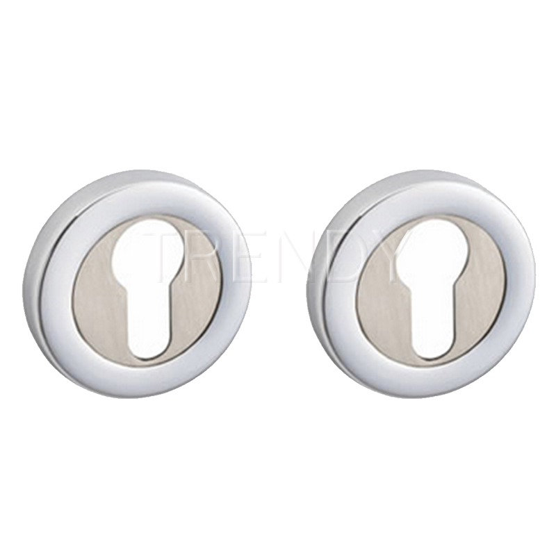 Door Handle Fitting Accessories Zinc Alloy Lock Cover Round Escutcheon Hardware (ZR03-CL)