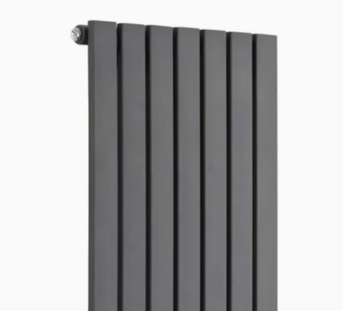 2024 Popular Item 600mm Height Black Color Flat Vertical Panel Radiator Hot Water Radiator