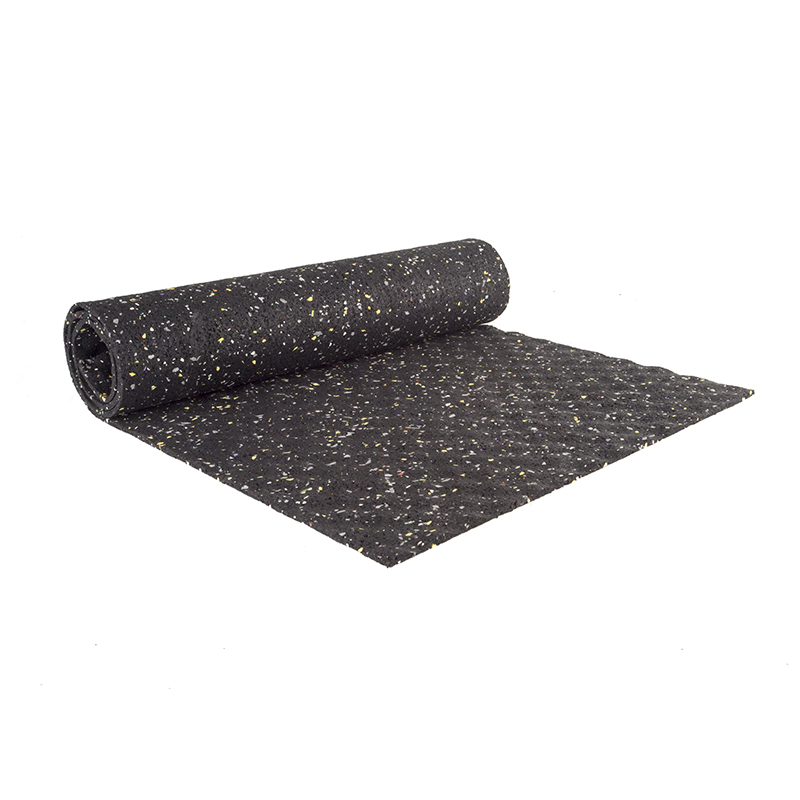 Factory Low Price Durable Soundproof Underlay Rubber Roll Eco-Friendly Underlayment Rubber Mat with Colorful Dots