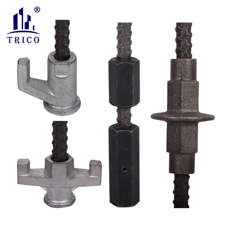 Formwork Tie Rod System 180kn D15 Wing Nut for Construction