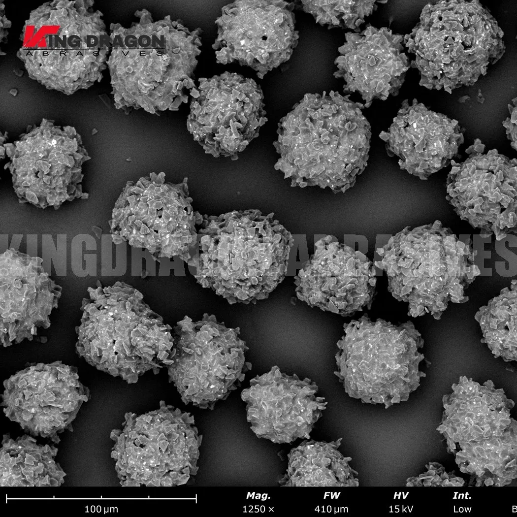 Diamond Powder Multi-Edged Microstructure for Optical Wafer Ceramic Parts Grinding