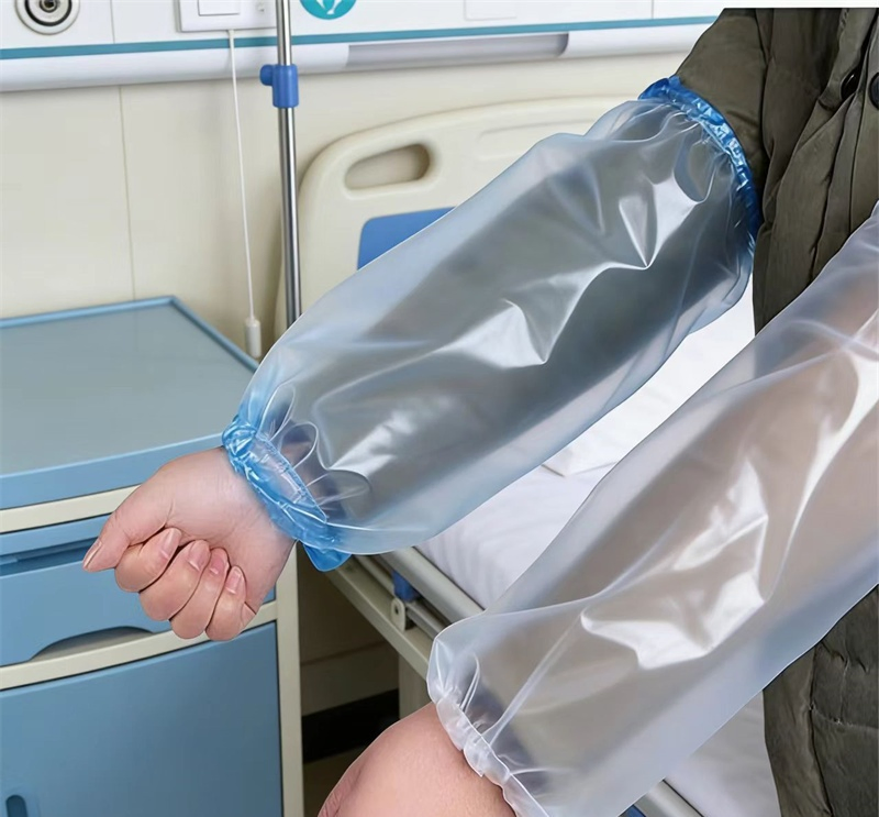 Disposable Plastic Waterproof Protector Oversleeves Arm Sleeves Covers with Elastic End