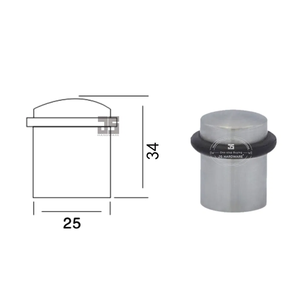 Hot Sales Door Accessories Hardware Stainless Steel 304 Satin Door Stopper