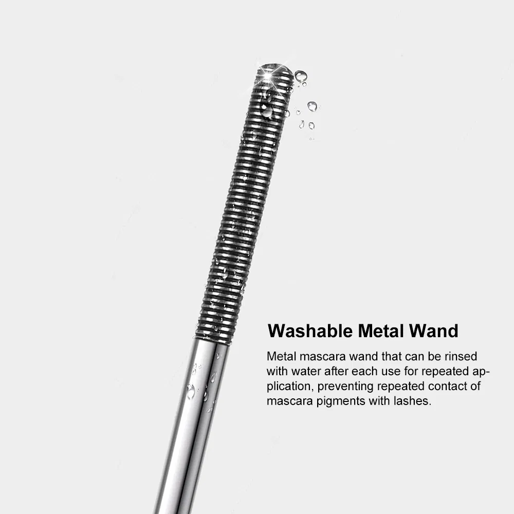 Best Waterproof Hypoallergenic Extension Lengthening Curling Eyelash Mascara Makeup Cosmetics Steel Brush