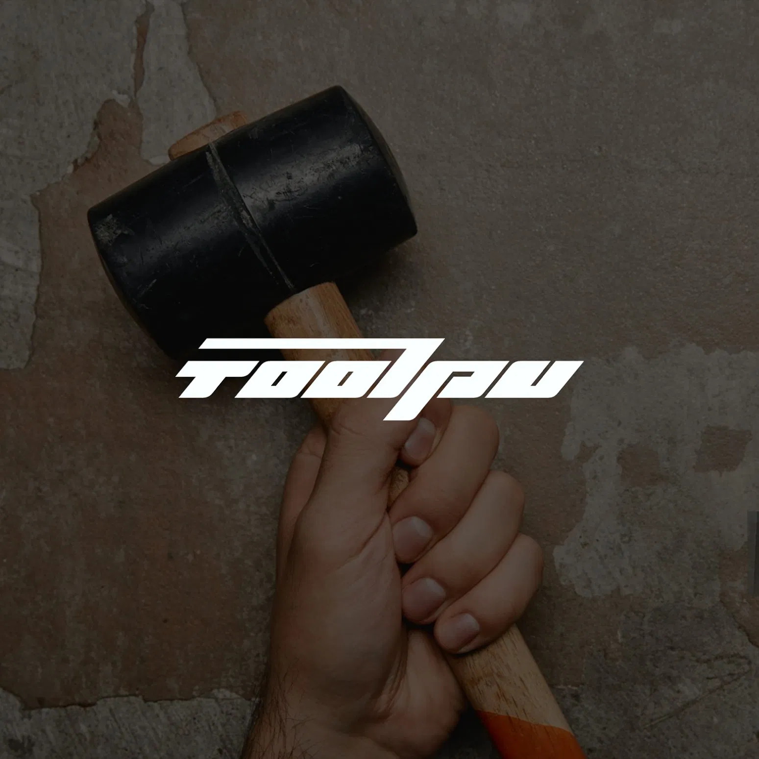 Black Dead Blow Shock-Absorbing Rubber Coated Rubber Mallet Hammer