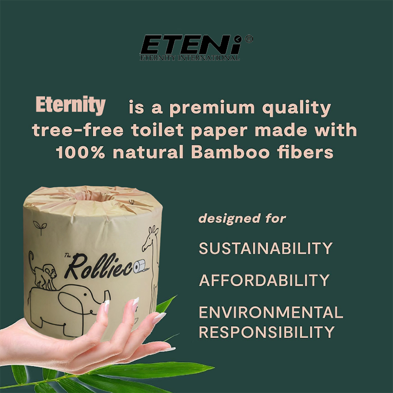 OEM/ODM Factory Eco-Friendly Customizable 2ply/3ply Wholesale Bamboo Toilet Tissue Paper for Bathroom/Hotel/Home
