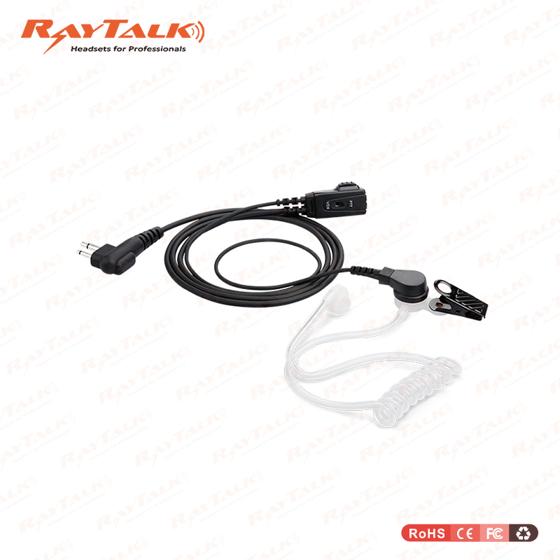 Acoustic Tube Earpiece with in Line Ptt for Two Way Radio Hty Pd372