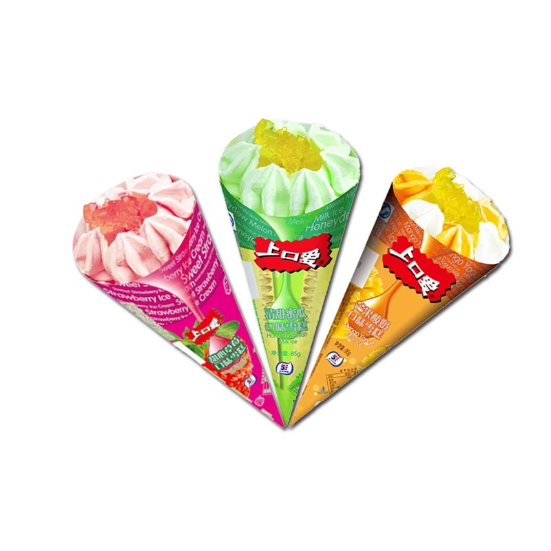 Ice Cream Paper Cone Paper Set Cone Small Packaging Paper Cone Custom