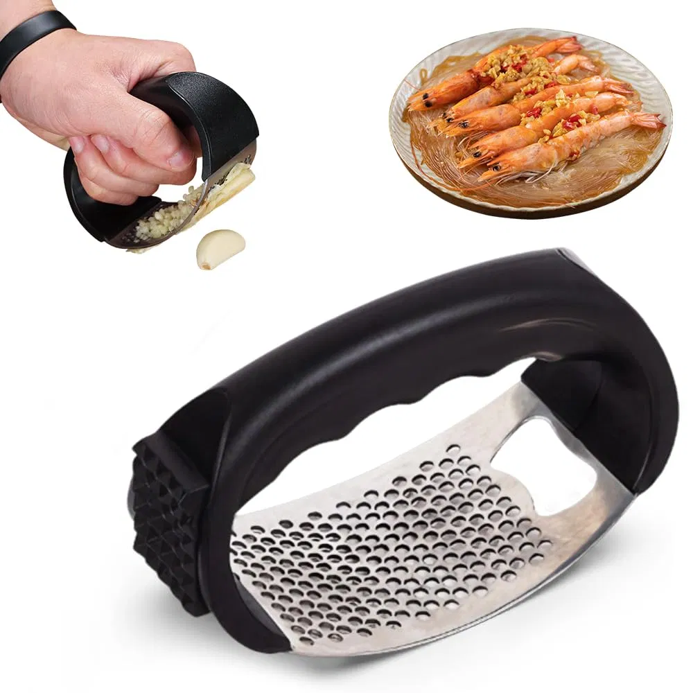 Stainless Steel Garlic Press Rocker Kitchen Garlic Presser