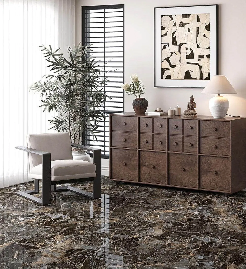 Золотистый мраморный фарфор для пола и стен 900x1800 мм