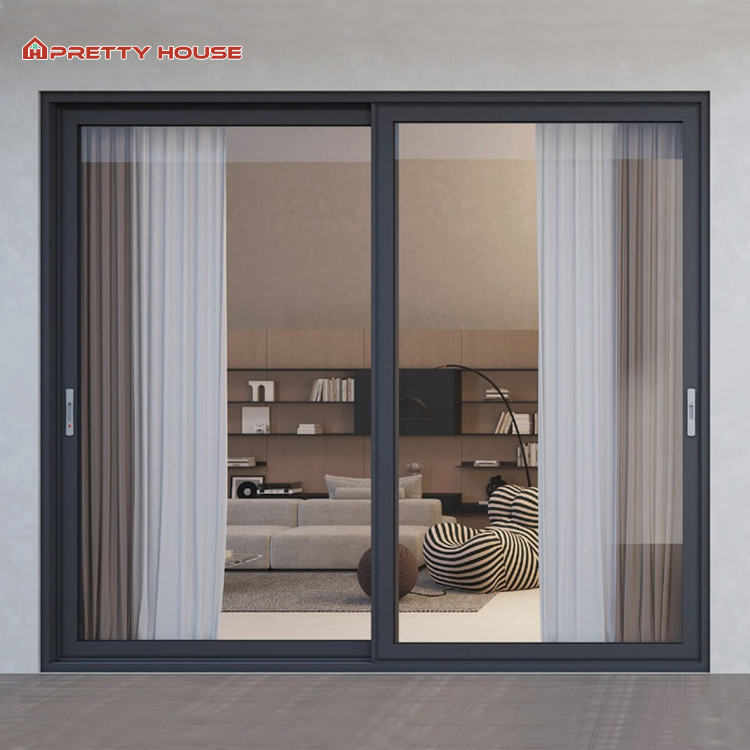 Heavy-Duty Commercial Energy Efficient Large Slide Door Waterproof Soundproof Glazed Doors