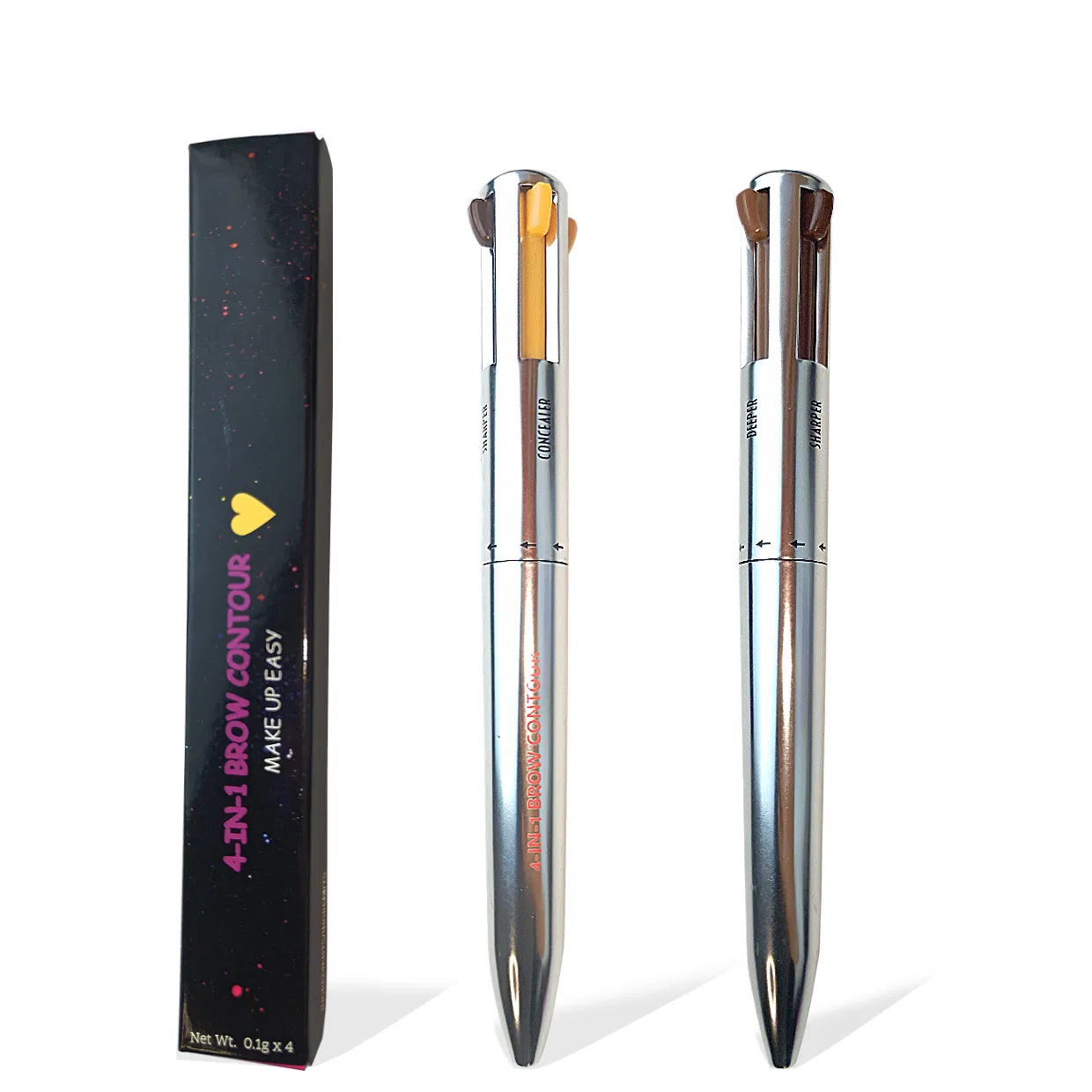 Makeup Pen Eyebrow Contour Pen 4-in-1 Contour Eye Brow Pencil