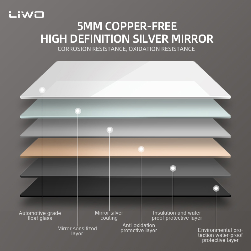 Home Decoration Arched LED Dressing Mirror High-Definition Aluminum Alloy Frame Full-Length Intelligent Dressing Mirror Vanity Living Room Bedroom Furniture