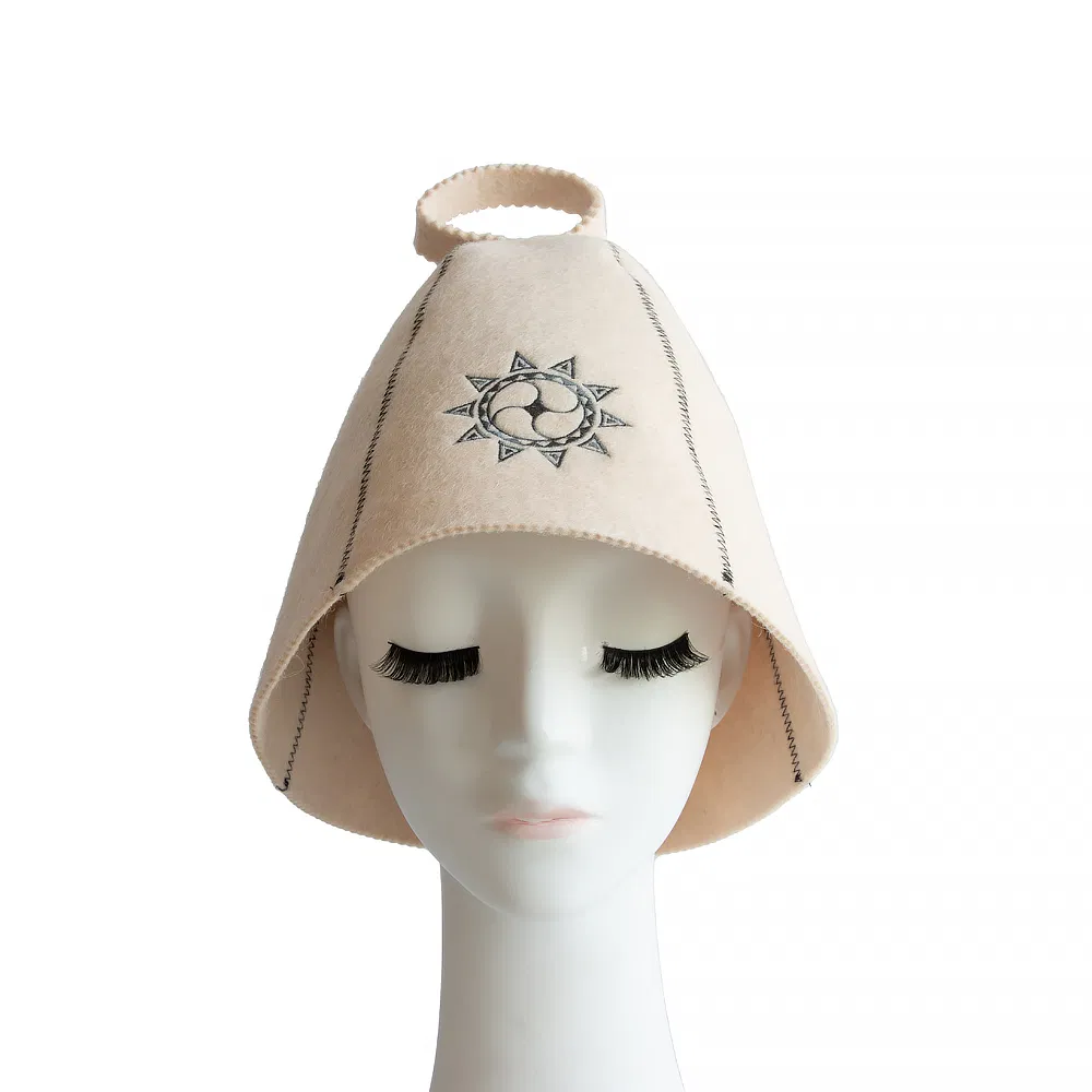 Premium Wool Sauna Hat - Comfortable, Breathable Head Protection for Sauna Sessions