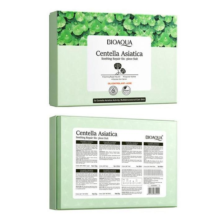 Online Wholesale in Stock Private Label Facial Revitalizing Centella Asiatica Skin Care Set Calming Anti Acne Cica Repair Cream Skin Set