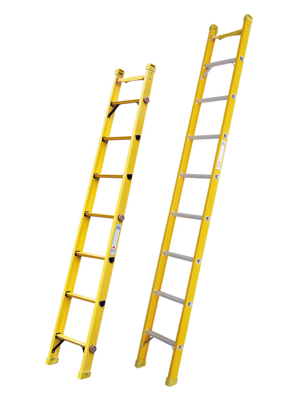 GS Certified Fiberglass Straight Ladders for Electric Works