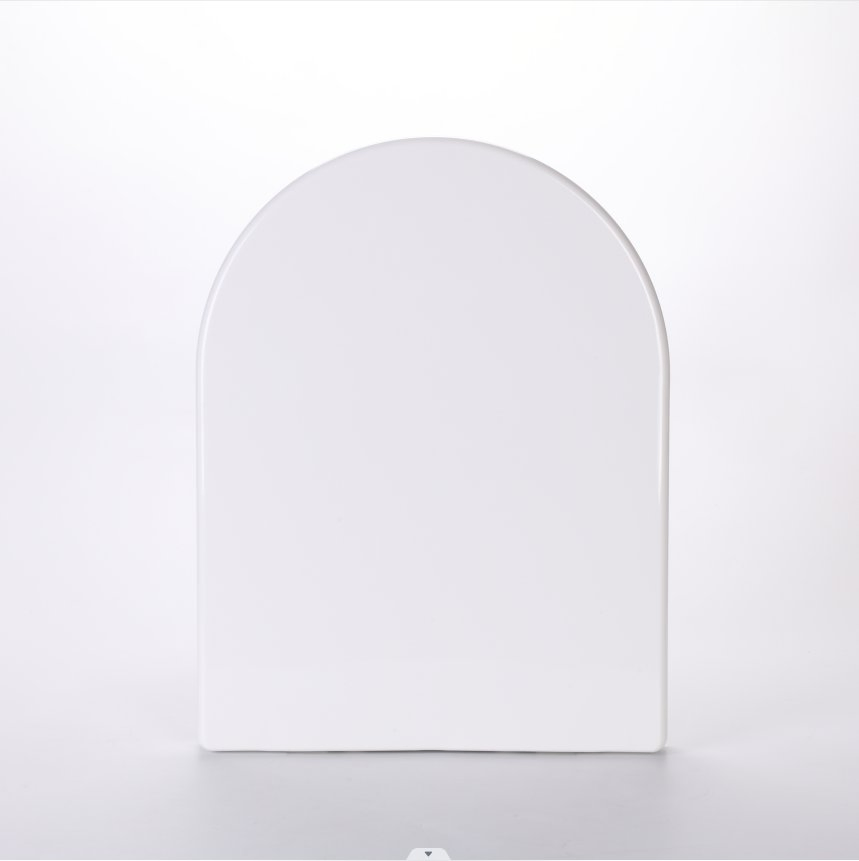 PP Toilet Seat with Plastic Hinges Will Slow Close, Never Loosen and Provide The Perfect Fit, D-Shape