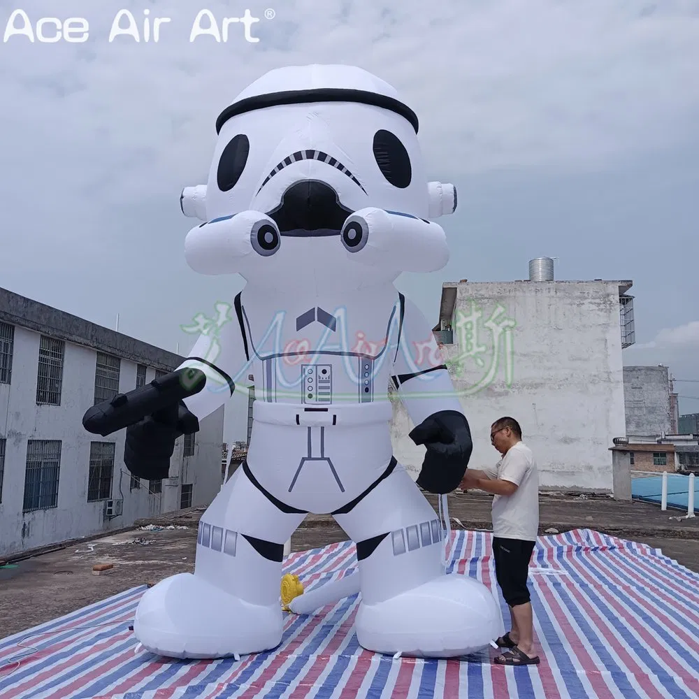 Wholesale Inflatable White Soldier Cartoon Star Wars Movie Character Inflatable Knight Balloon Decoration Model