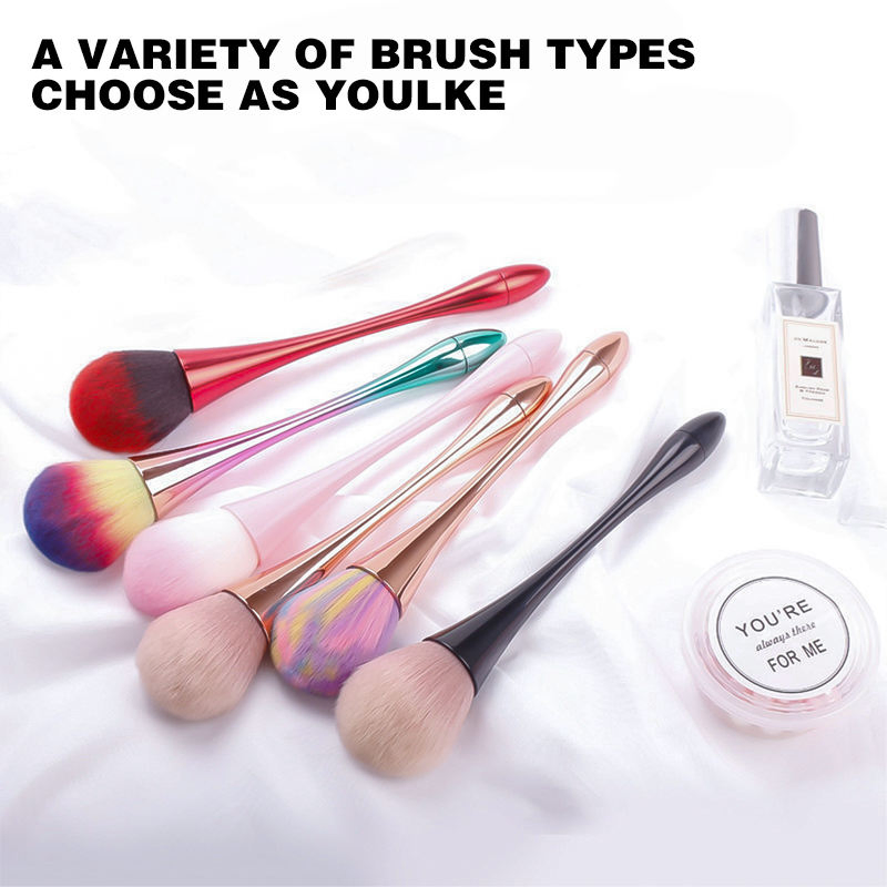 Professional Large Nylon Makeup Nail Dust Blush Beauty Tool Cleaning Brush