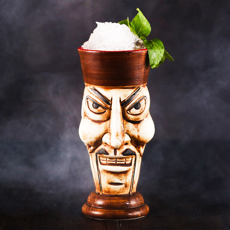 Керамическая кружка Тики для коктейлей, ручная роспись