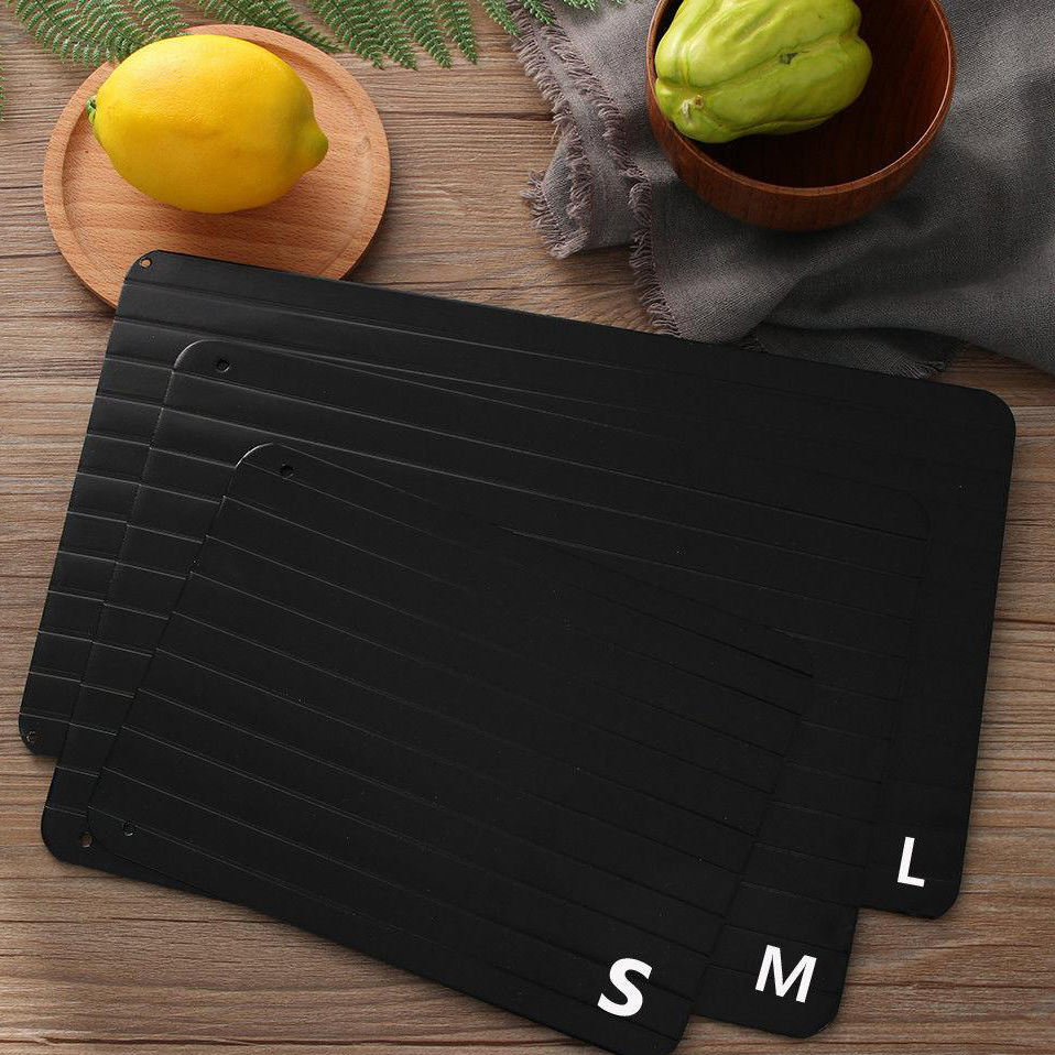 Kitchen Professional Quick Food Rapid Thawing Plate Aluminum Alloy Fast Defrost Tray for Frozen Meat