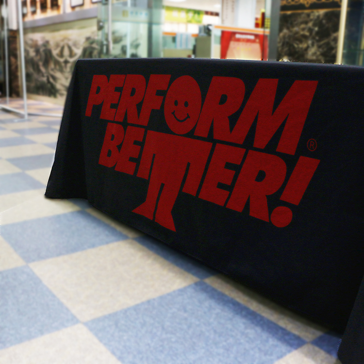 Custom Printed 6 Feet Trade Show Table Cloth Table Cover for Event