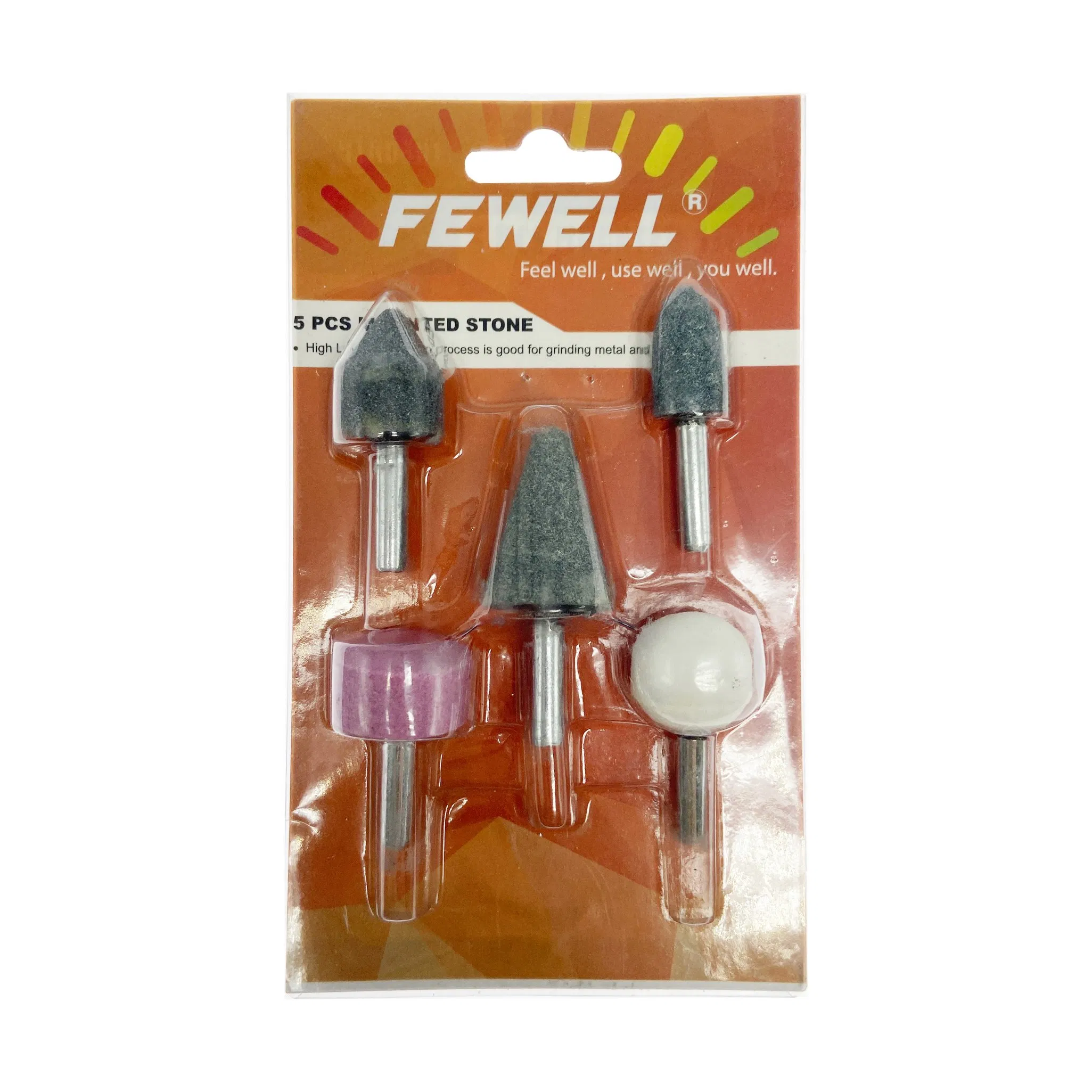 Набор абразивных головок 5 шт. 1/4 дюйма для шлифовки металла