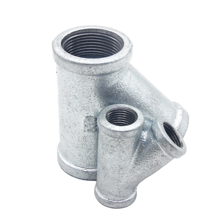 Y Brach Tee Gi Pipe Fittings with BS Threads