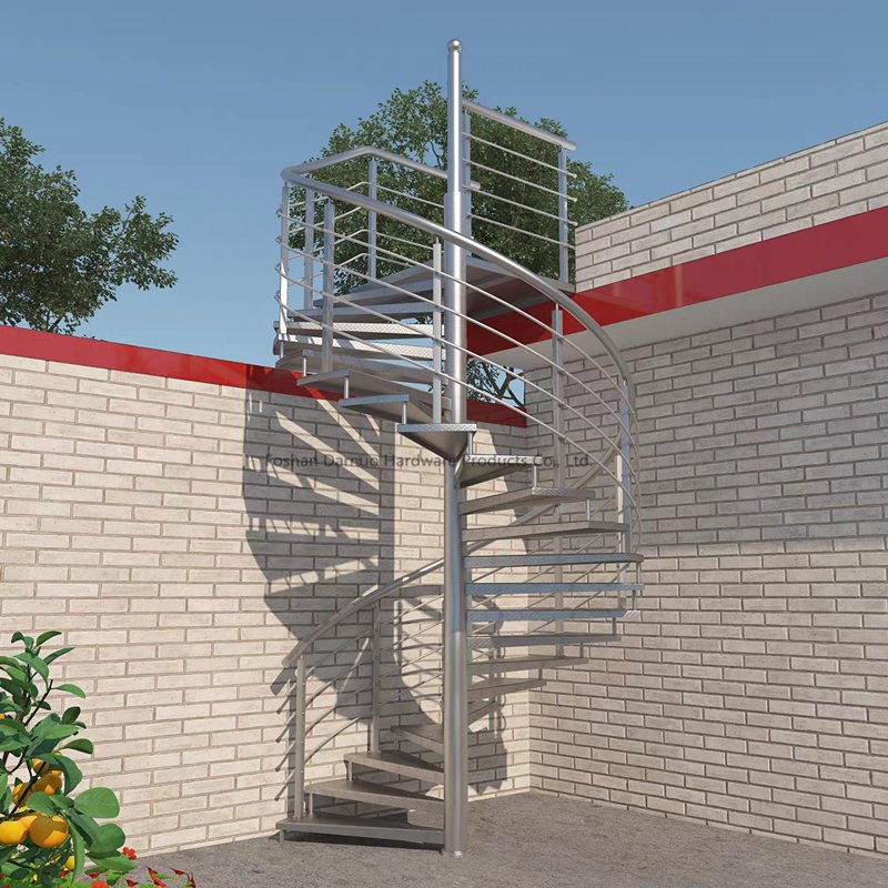 Villa Spiral Staircase Prices Outdoor Modern Metal Indoor Stairs Black Wood Outside Wrought Iron Staircase Design