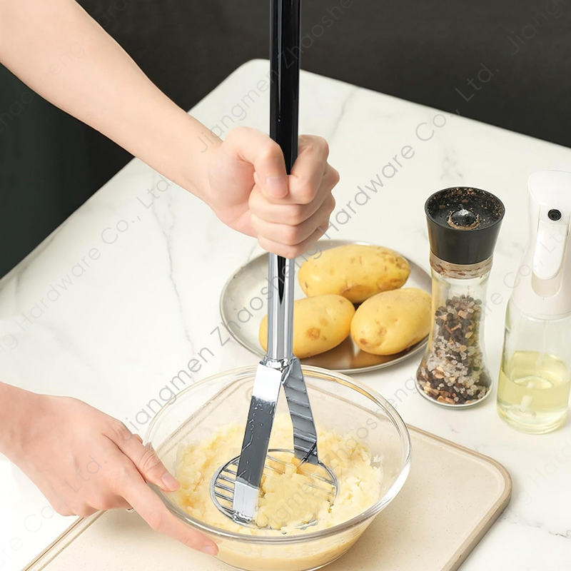 Пресс для картофеля 19 дюймов, металлический, хромированный