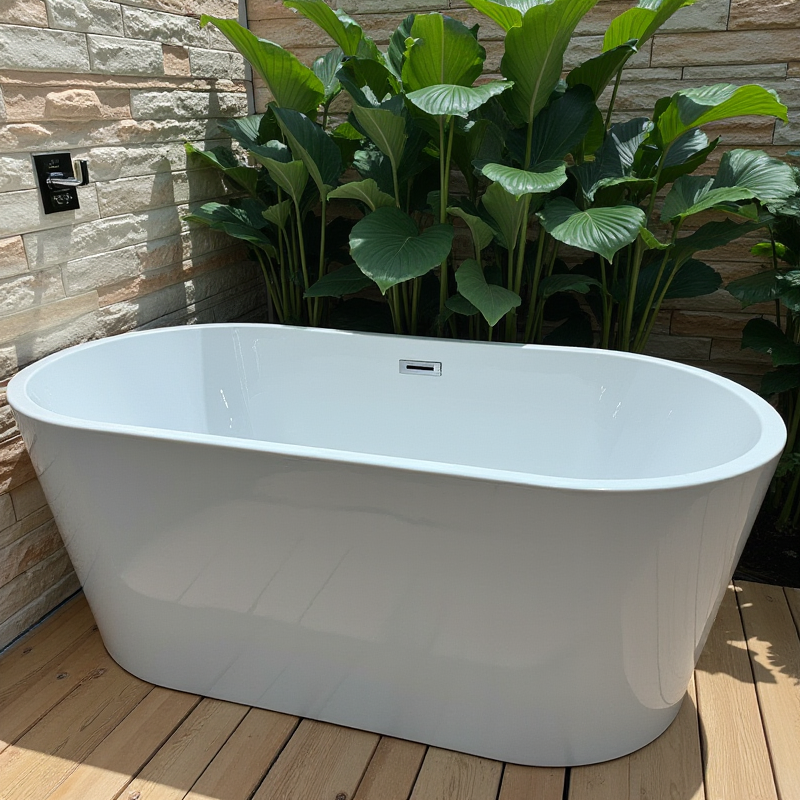 Овальная акриловая ванна Anlaike для отелей и апартаментов