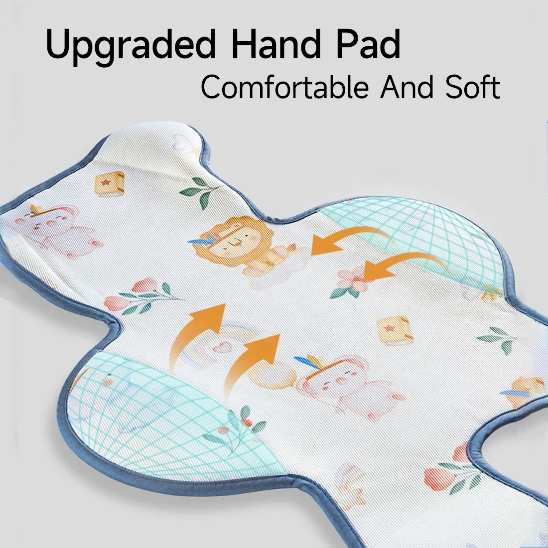 Commonly Used Breathable 3D Hook Baby Ice Silk Stroller Pad Cooling Mat