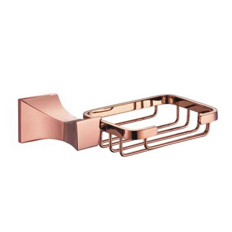 Комплект аксессуаров для ванной Rose Gold, нержавеющая сталь