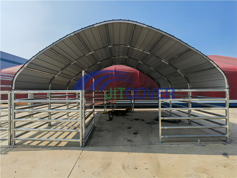 Steel Tube Construction Low Cost Industrial Shed Designs for Livestock Tent (JIT-2020SC)