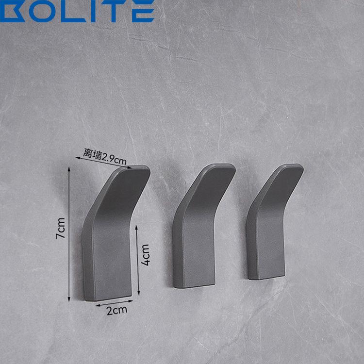 Nordic Minimalist Style Kitchen Accessories Hangers Bathroom Robe Hooks Wall Anti Slip Towel Clothes Hooks