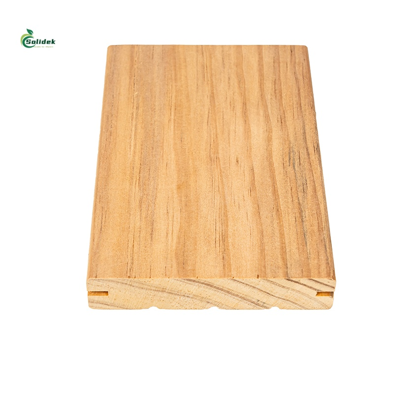 Non-Slip Wave Surface Modified Pine Decking Barefoot Friendly