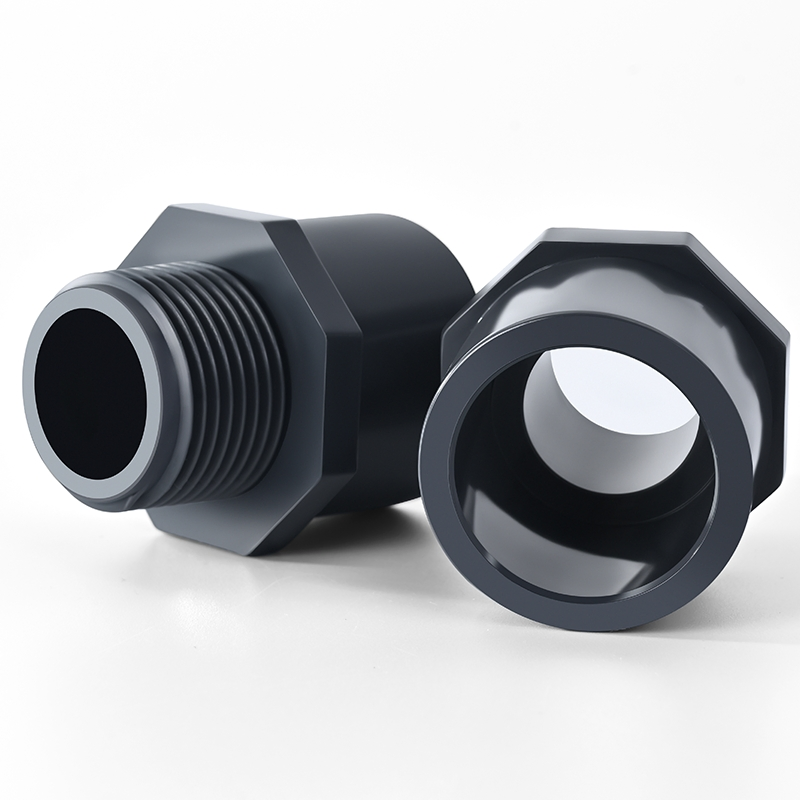 UPVC Male Threaded Adapter Sch80 Factory Direct, New & Customizable Multi-Size for Chemical Pipeline Systems