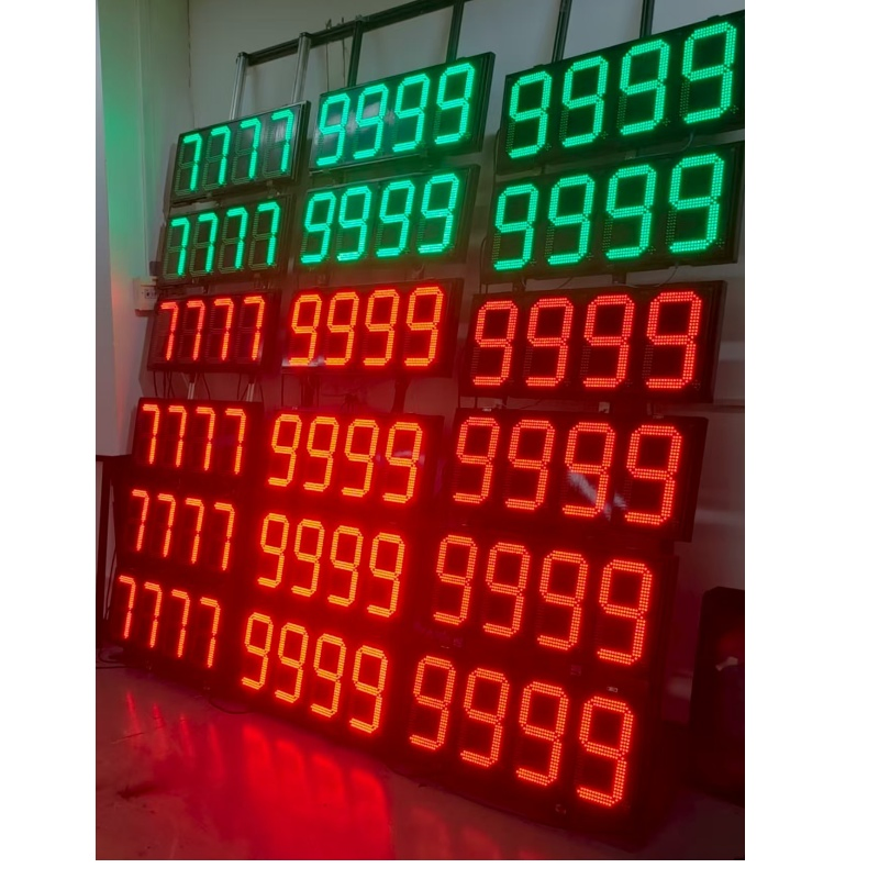 LED Display Price Gas Station with 7 Segment LED Display 10 Inch Digital Height Options