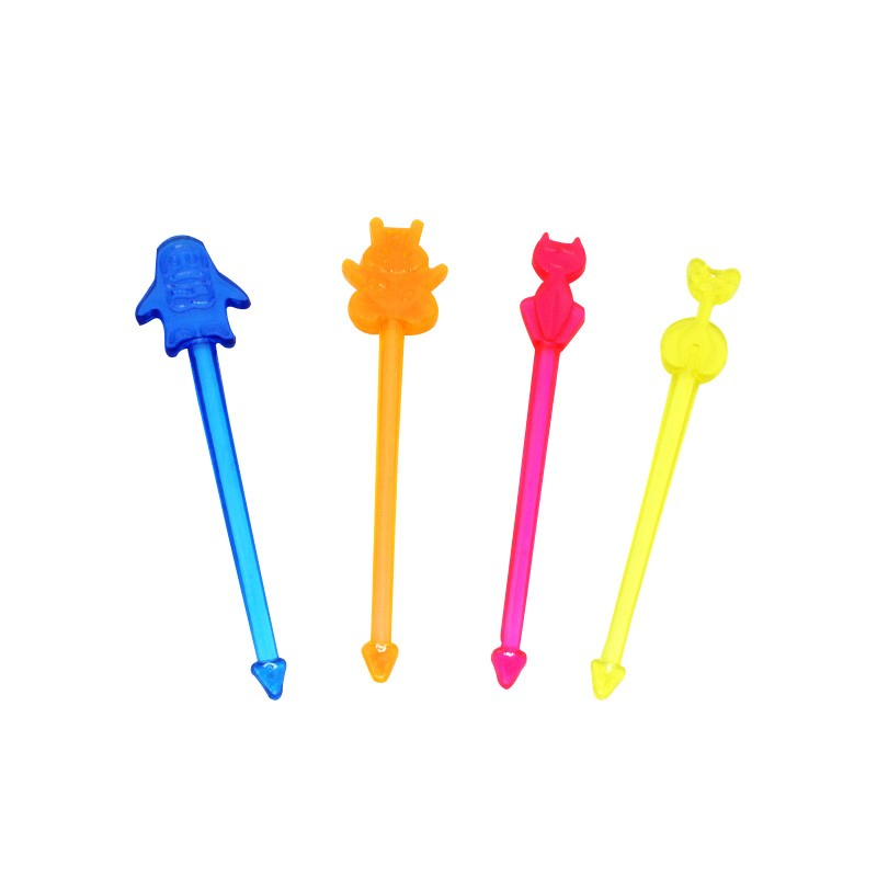 Colorful Animal-Shaped Disposable Fruit Sticks for Festive Events