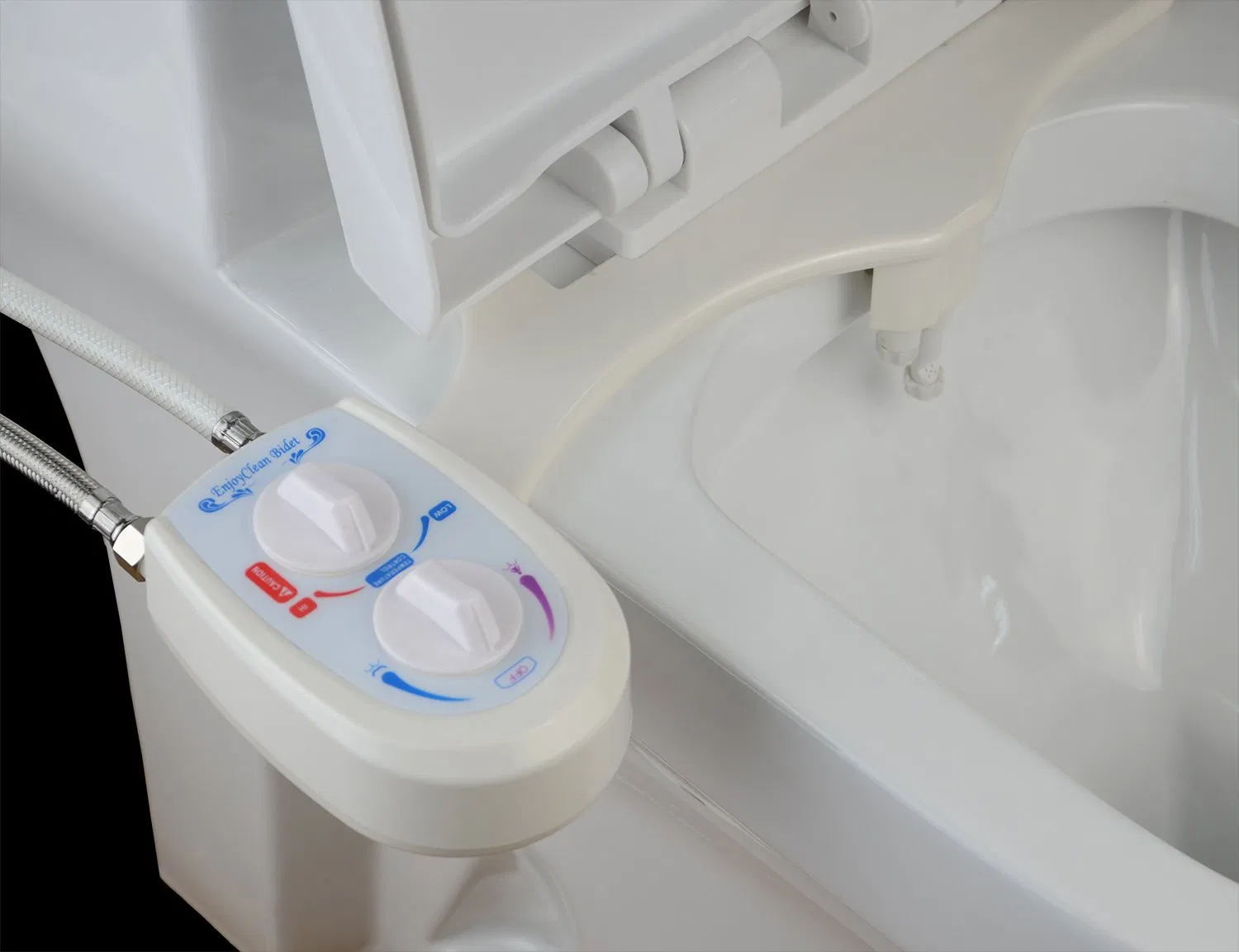 Dual Nozzles Women Care Manual Bidet Attach to Toilet Seat(HB783)