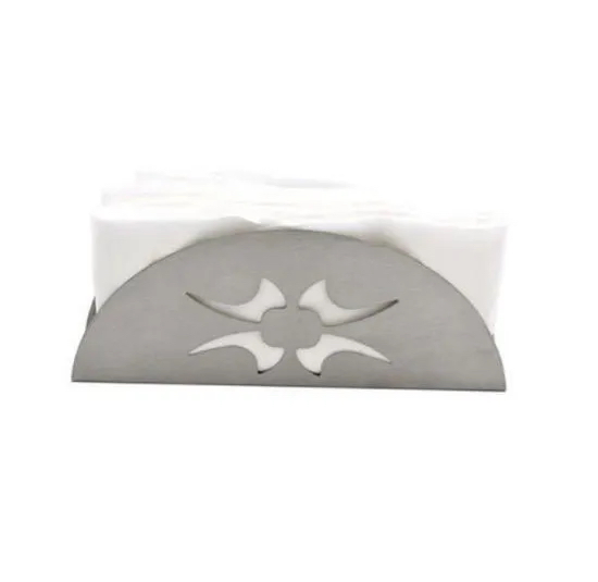 Stainless Steel Western Style Scalloped Tissue Box Paper Towel Napkin Holder W16_9